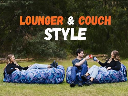 Image of WEKAPO Inflatable Sun Lounger, Air Sofa, Hammock, Portable, Waterproof and Leak-Proof, Ideal for Backyard, Beach, Travel, Camping, Picnics and Music Festivals