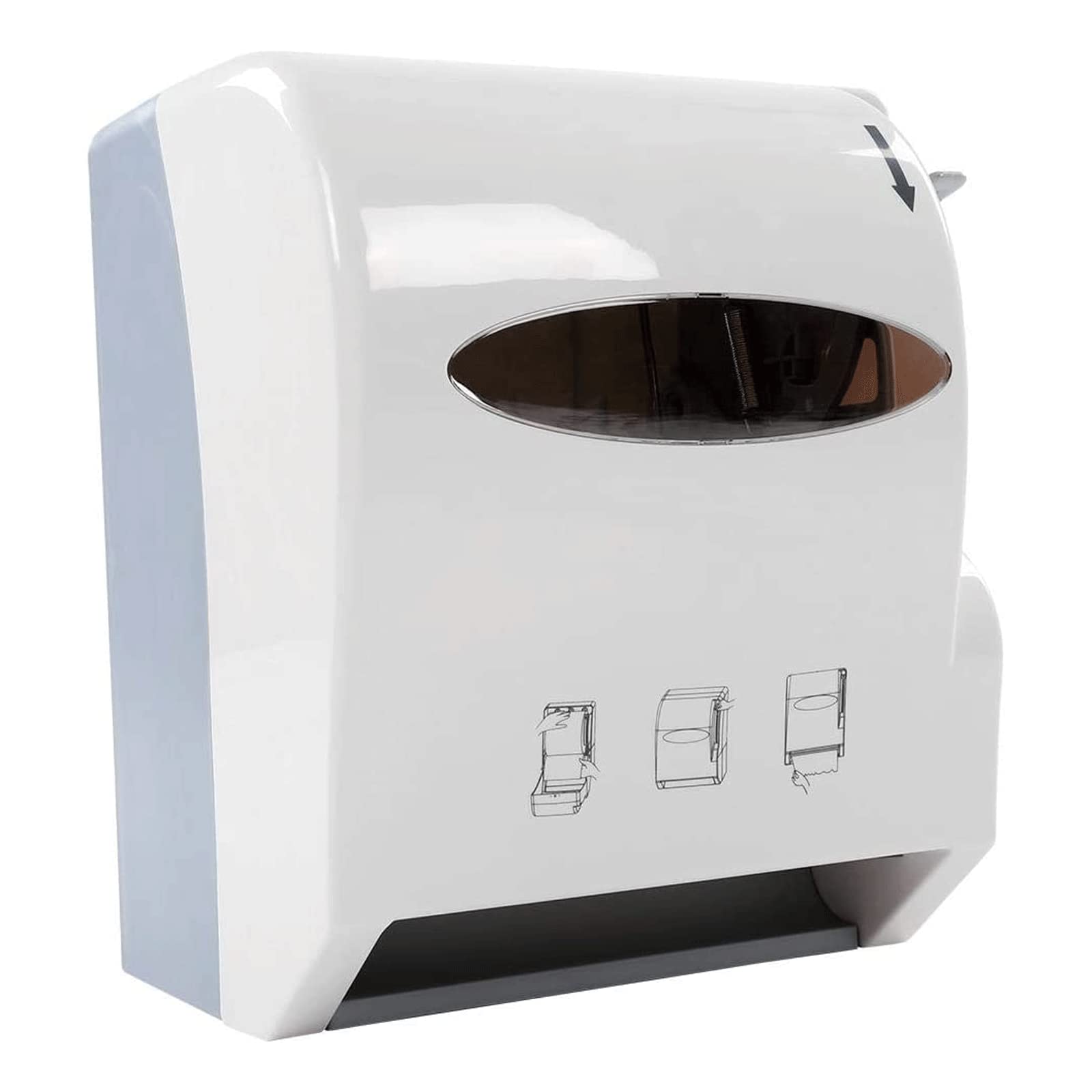 Baño Dispensador de Papel en Rollo Dispensador de pañuelos montado en la Pared Dispensador de toallero de Papel en Rollo para Uso Comercial doméstico Comercial