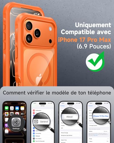 Coque Antichoc iPhone 17 Pro Max seacosmo Robuste Haute Finition - 7