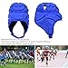 Padded Rugby Helmet,Football Baseball Sports Helmet Rugby Head Guard Protective Soft Headgear for Hockey Football Soccer Goalie for All Ages (Blue S Code)