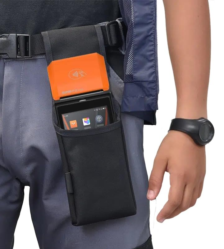 Pochette ceinture Sunmi V2 V2S P2 Pro pour service en terrasse et encaissement mobile