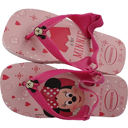 Chinelo Disney Classics, Havaianas, Bebê Unissex, Rosa Cream, 17/18