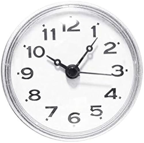 LINWEN ミニ防滴防水時計 壁掛け 浴室時計 バスルーム 直径7cm ホワイト