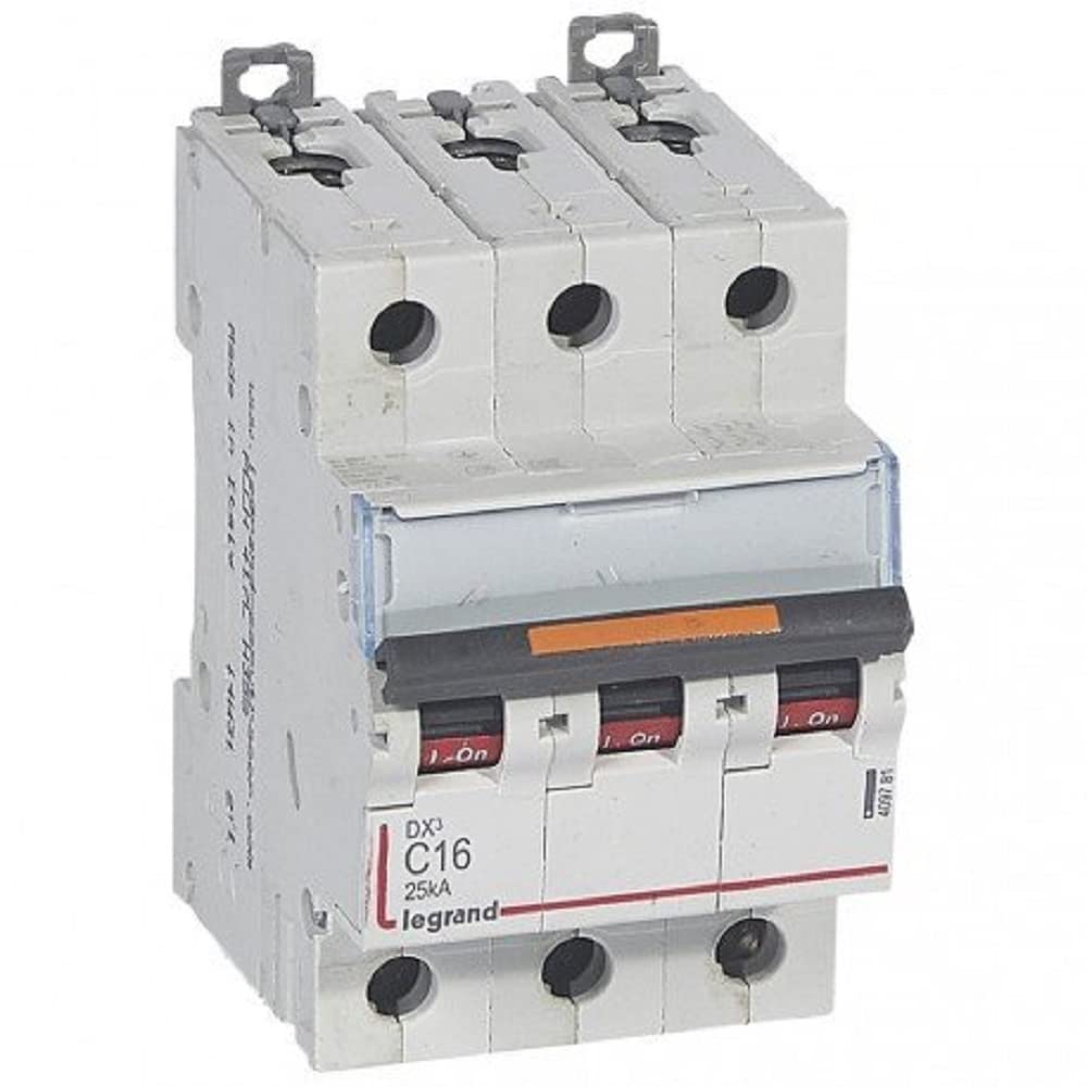 Disjoncteur DX³ 25kA - 3P 400V~ - 16A - courbe C - 3 modules