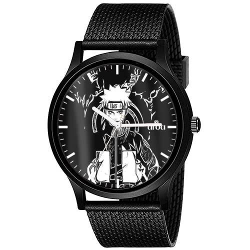 AROA Watch New Watch for Naruto Uzumaki Comic Men Model : 167 Black Metal Type Rubber Analog Watch Black Dial for Men Stylish Watch for Boys (B0C1592PRM) Amazon Price History, Amazon Price Tracker