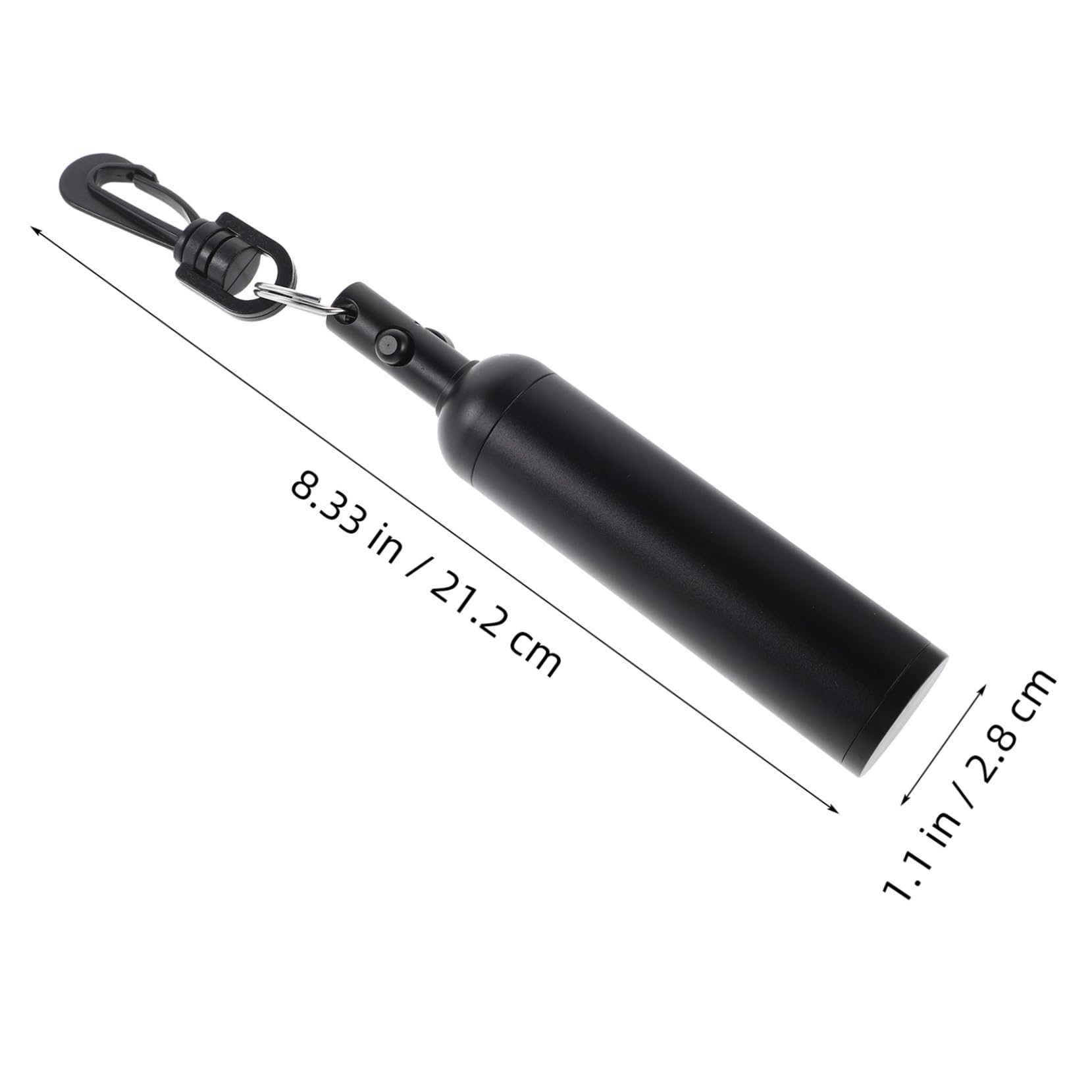 Homoyoyo Signal de Plongée sous-Marin en Alliage D'aluminium, Bâton de Hochet Noir Antidérapant, Alerte à Haut Décibel pour Plongée sous-Marine, Débutants