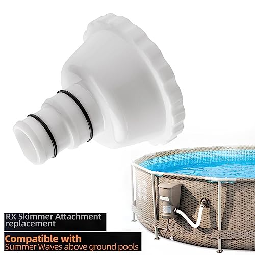 Pool Skimmer Adapter + Vakuumadapter + Kompatibel mit Summer Waves Oberirdische Pools
