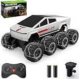 Amphibious Remote Control Car, 8WD All Terrain Off-Road Pickup, 1:14 Monster Truck Toys for Boys RC Cars, 2.4 GHz Waterproof RC Trucks, Kids Christmas Birthday Gifts Present Boys Girls Toys Ages 8+