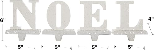 Miniatura 2 de glitzhome Soportes para calcetines de Navidad de 5.91 pulgadas de alto para manto, antideslizante decorativo para colgar calcetines para chimenea,