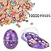 IGIYI Tiny Fruit Slime Charms Cute Set, 10000pcs Charms for Slime Assorted Fruits Apple Banana Strawberry Blueberry Watermelon Melon and More for Craft Making, Ornament Nail Art DIY Crafts