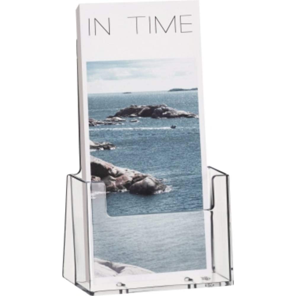 helit H2351002 Desk Leaflet Holder for 1/3 A4 Portrait Clear