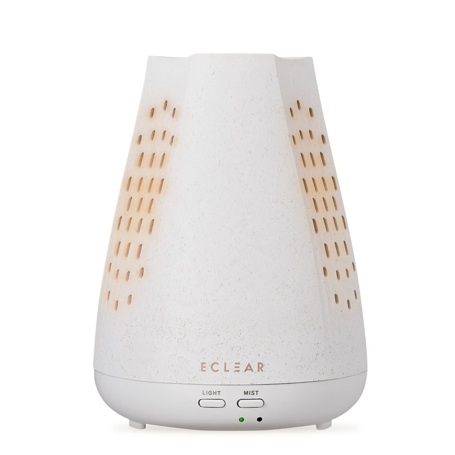 【2022年モデル】エレコム 加湿器 アロマディフューザー 卓上 エクリアミスト AC電源 エコ樹脂採用 抗菌 約80ml 超音波式 連続運転:最大4時間、アロマ噴霧:最大12時間 銀系無機抗菌剤 SIAAマーク取得 空焚き防止 アロマ拡張モード 揺らぎライトモード搭載 ホワイト HCE-HU2207AWH φ約115mm×高さ約155mm