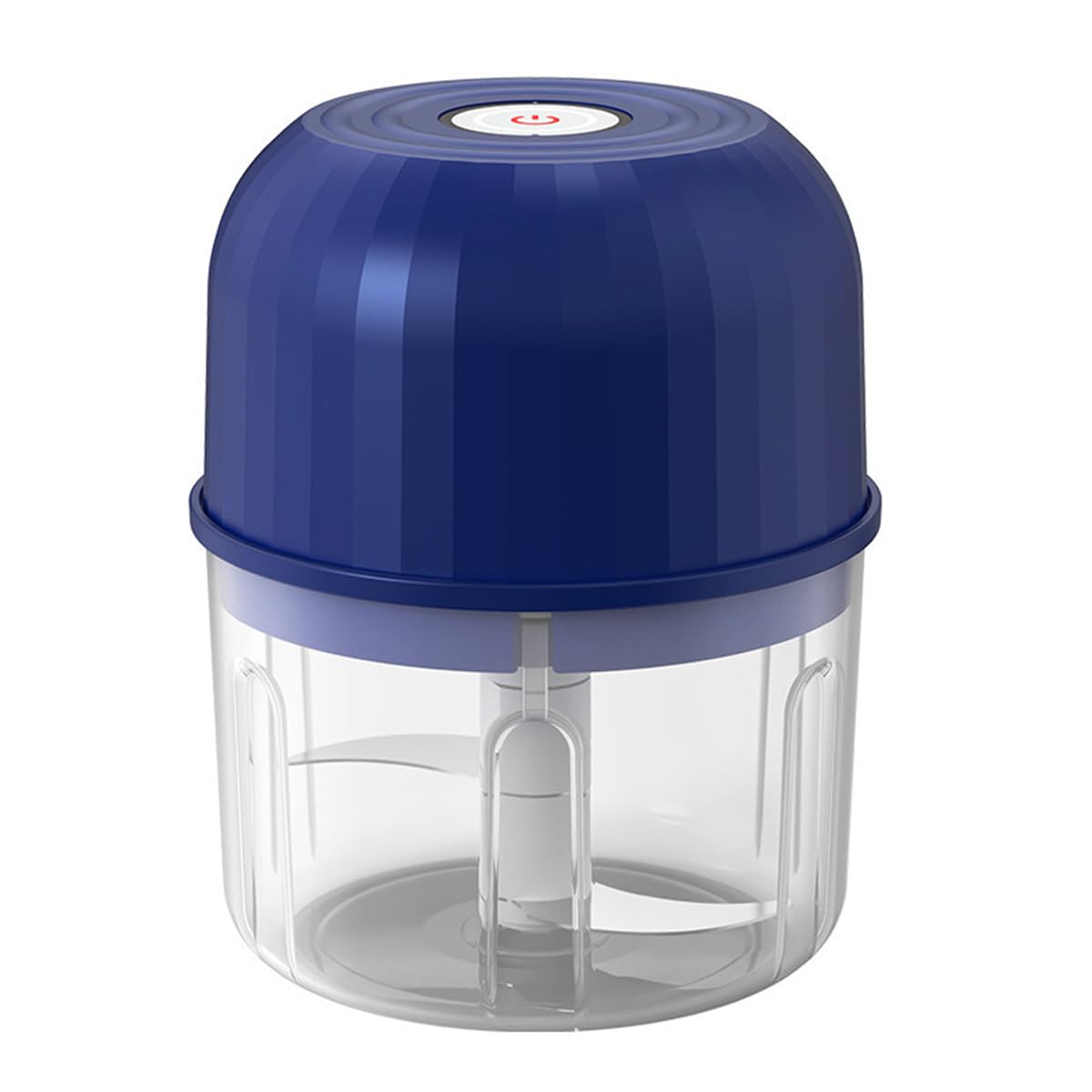 Electric Garlic Chopper, Mini Portable Food Processor for Meat & Vegetables, USB Rechargeable Garlic Mincer for Baby Food, Multi-functional Onion Ginger Chilli Crusher (Blue)