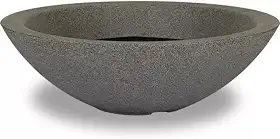 Vaso Bacia Grande Polieitleno Decorativo Planta Rosa do Deserto Cactos Suculentas N4 (Cinza)