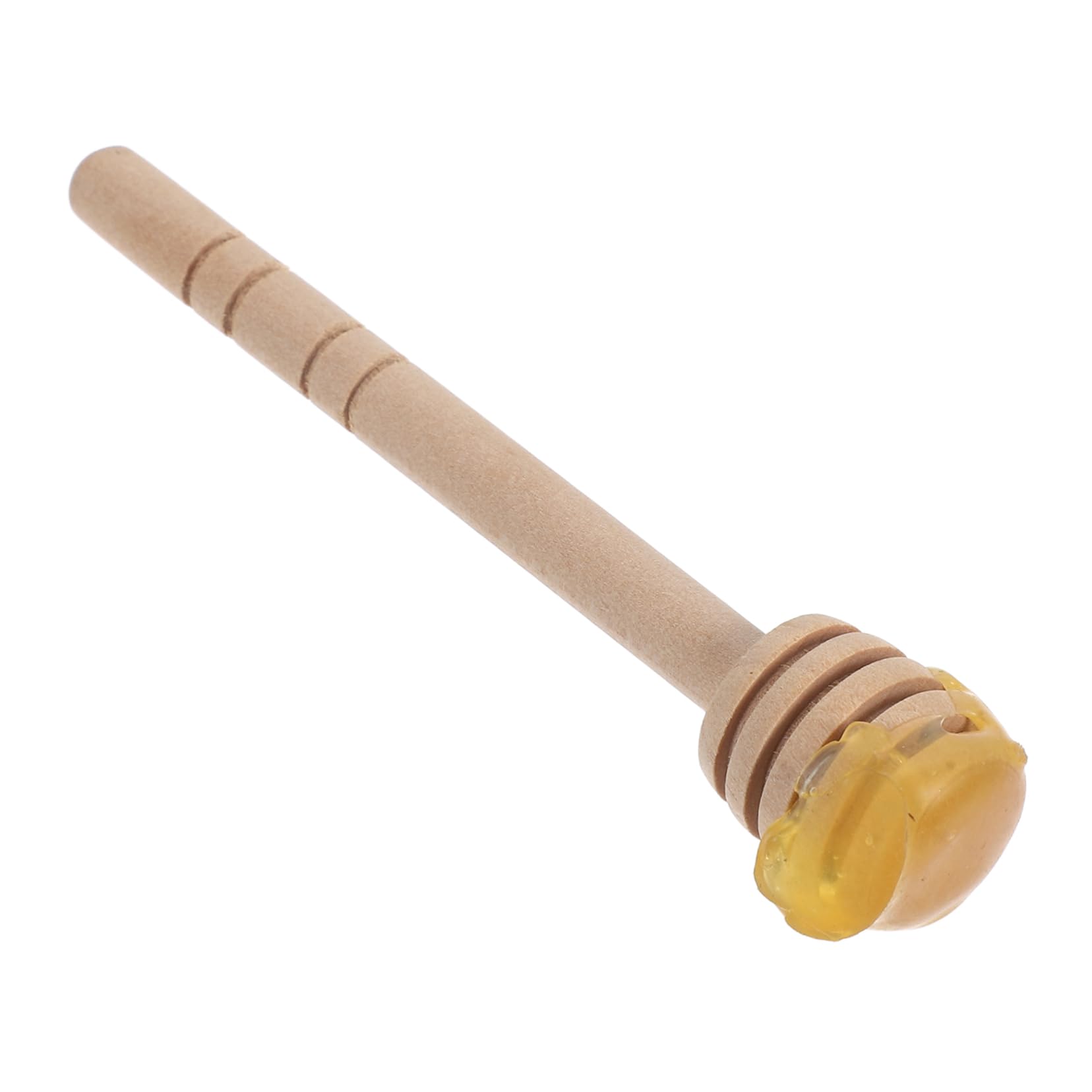 FELTECHELECTR Elegant Wooden Honey Dippers Stir Sticks 4 Pack Honey Wand for Mixing Drizzling