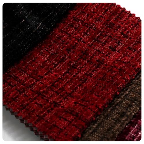 AMateschitz Tela de tweed tela de costura hecha a mano tela de tweed a cuadros por metros, tela para acolchar, tela para manualidades, tela decorativa para coser, tela de ropa, paquetes cuadrados para