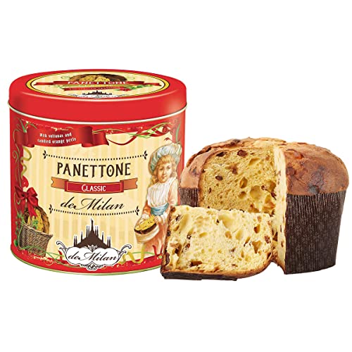 Panettone Italian Gift - Panettone Tin 1kg Lazzaroni Chiostro Di Saronno Classic Panettone Cake Christmas Food Gifts Pandoro Italian Cake