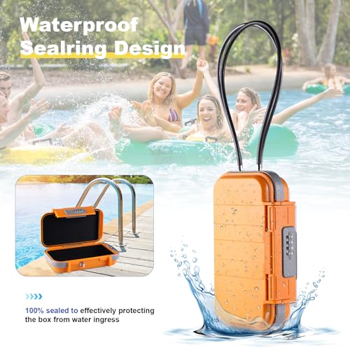 Caja de seguridad impermeable y antirrobo con combinación de código 3