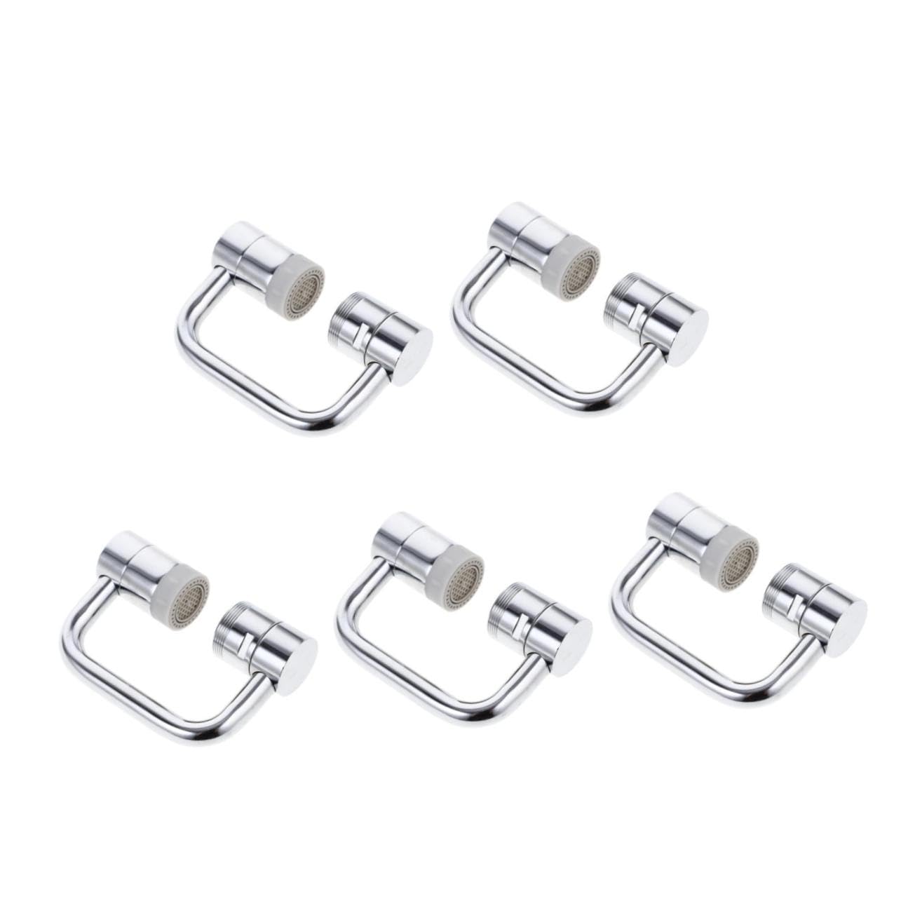 Adaptador de cabezal de pulverización giratorio de 5 etapas para grifo de cocina, aireador de grifo de fregadero de cobre, accesorio ajustable para lavabo, control de flujo de agua premium