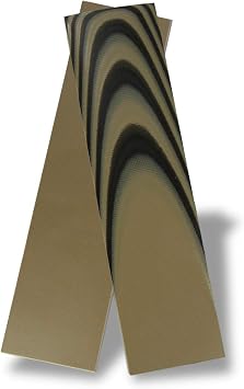 USA Knifemaker Supply UltreXTM G10 - Black & Tan - Knife Handle Material 3/16" Scales