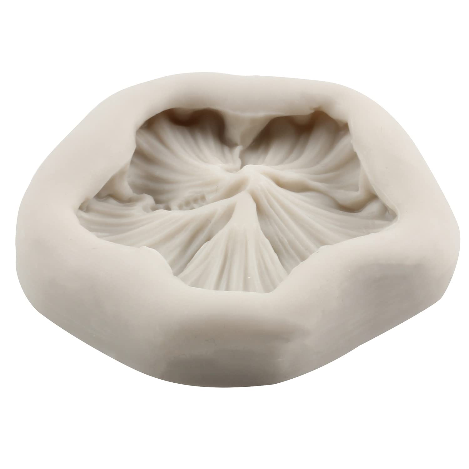 RFGHAC Plumeria - Set di 4 stampi in silicone a forma di fiore di ibisco, per decorare torte, cupcake, cioccolato, caramelle, argilla polimerica