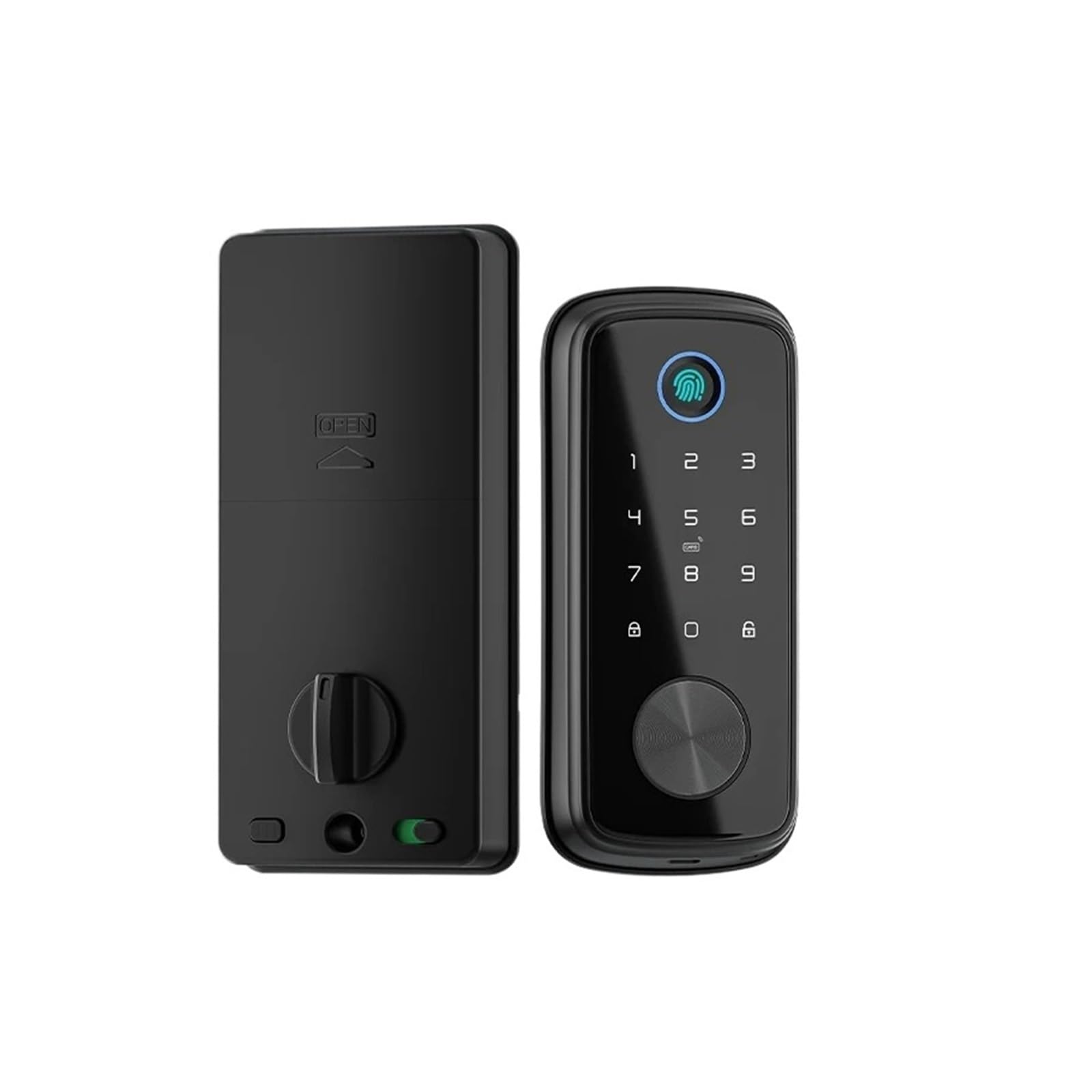 DIGNIFE Smart Door Lock, Smart Deadbolt Lock Biometric Fingerprint Keypad Keyless Entry Front Door Lock Compatible(Nero)