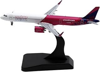 Scale Airplanes Airlines Model Plane 1:400 for Wizz Air Abu Dhabi Airbus A321NEO Diecast Aircraft Jet Model Collectible Model Kit Model Airplane