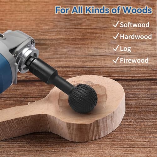 Jonphoe 100180-5/8"-11 Sphere Rotary Burr With 5/8-11 Threads For 4 1/2 And 5 Inch Angle Grinder thumb #2