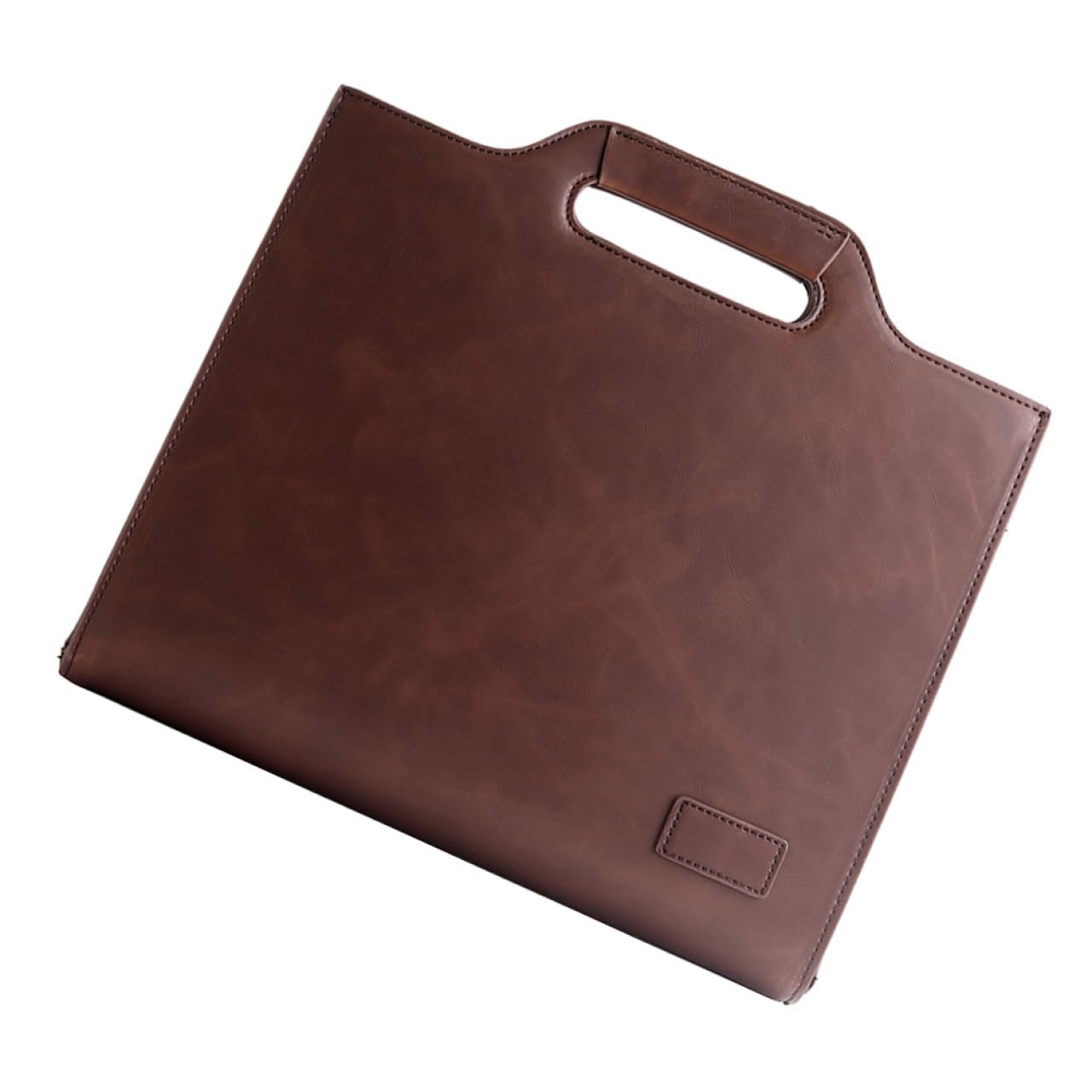 Vintage Pu Briefcase for Men Document Bag Retro Messenger Bag for Work Travel and Leisure Activities Durable and Stylish Design-image-23