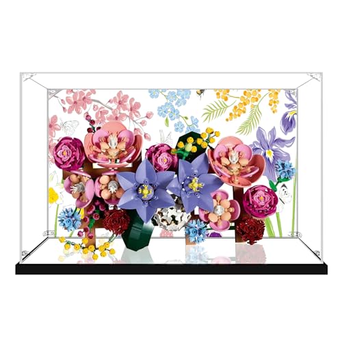 Vitrina acrílica para ramos de pared y...