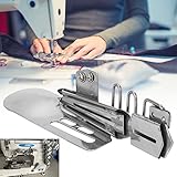 CONCEPTION À DOUBLE PLIAGE : Comprend un accessoire de reliure spécialisé qui crée des bords précis à double pli, idéal pour une finition professionnelle sur les T-shirts et les tricots