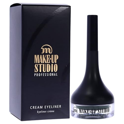 Miniatura 3 de Make-Up Studio Professional Amsterdam Delineador de ojos en crema de maquillaje con brocha, hermoso delineador de ojos con cepillo integrado, ideal