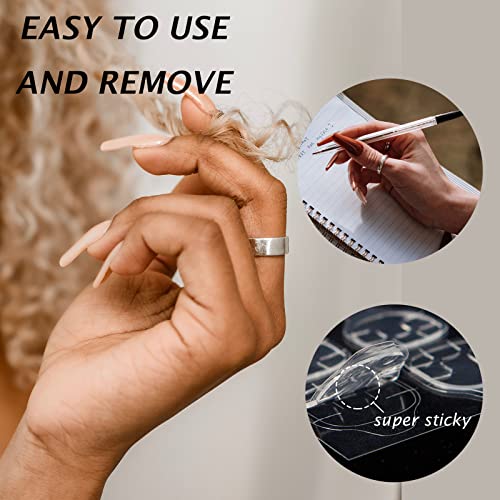 Glue Nail Sticker - Canethy 30Pcs Jelly Tabs Nail Tabs Glue Nail Sticker For Press On Nails Double-Sided False Nail Tips Adhesive Waterproof Nail Glue Breathable Gel Nail Tape #TOP5