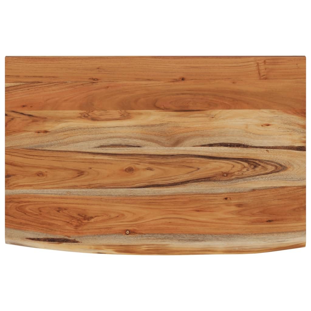 vidaXL Wall Shelf 70x40x3.8 cm Rectangular Solid Wood Acacia Live Edge — image 1