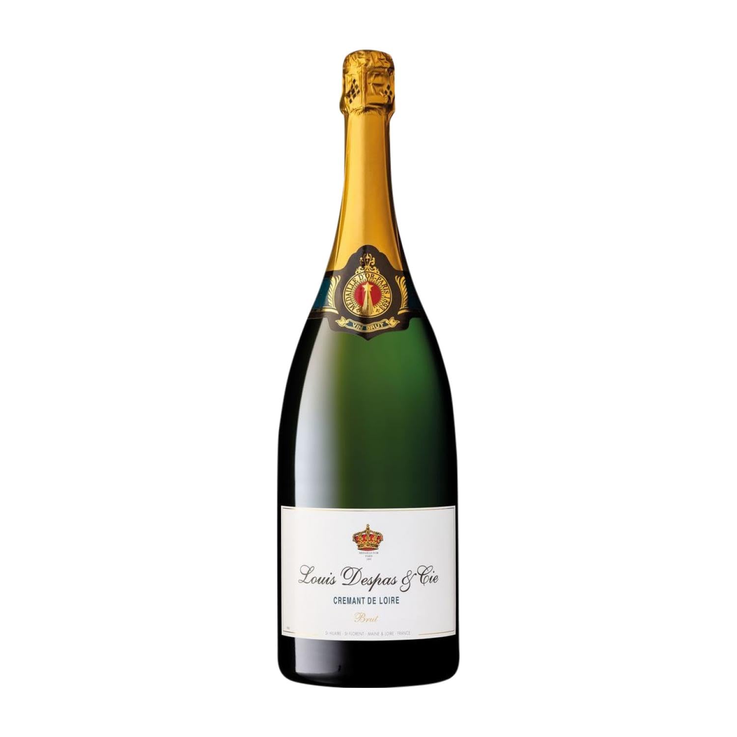Louis Despas Brut Crémant de Loire Botella Magnum 1,5 L Espumoso blanco