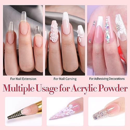 BORN PRETTY Acrylic Nail Kit with Drill - 92Pcs Acrylic Pwoder Set for Beginners With Everything Powder and Liquid Set for Nail Supplies Art Decoration Tools DIY Salon at Home