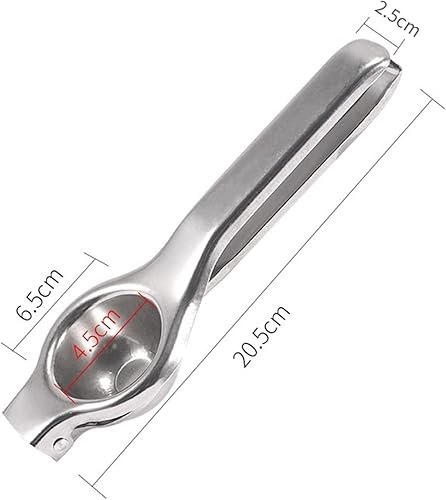 Miniatura 8 de Exprimidor manual de limón, exprimidor de limón de alta resistencia de acero inoxidable con mango ergonómico largo para restaurante, cocina, limón,