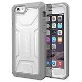 iPhone 6 Plus / iPhone 6S Plus Case - Poetic iPhone 6 Plus / iPhone 6S Plus Case [Revolution Series] - [Heavy Duty] [Dual Layer] Complete Protection Hybrid Case with Built-In Screen Protector for Apple iPhone 6 Plus (2014)/iPhone 6S Plus (2015) White/Gray (3 Year Manufacturer Warranty From Poetic)