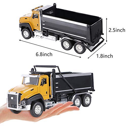 Kids Construction Vehicles Toys, Dump Truck, Digger, Mixer Truck, 1/50 Scale Metal Collectible Model Tractor Toy Cars, Pull Back Car Toys Birthday Gift Educational Toys for Boys 3, 4, 5 Year Olds