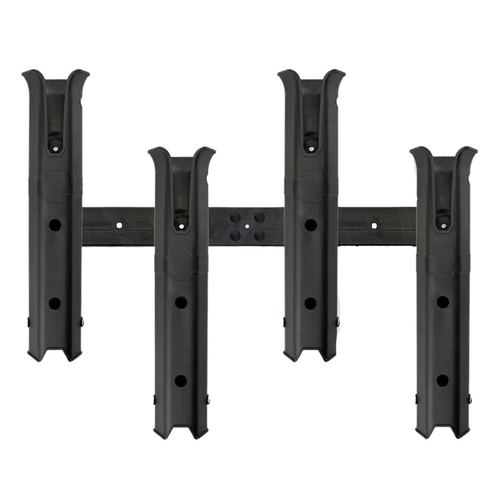 Support de canne à pêche triple en plastique réglable pour bateau et kayak