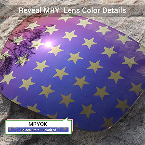 Image of Mryok Polarized Replacement Lenses for Oakley Style Switch OO9194 - Golden Stars