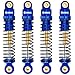 OGRC Shocks Absorber Aluminum Front & Rear Shock Damper RC Shocks for Axial SCX24 C10 JLU Deadbolt Gladiator Bronco Upgrade Parts (Blue)
