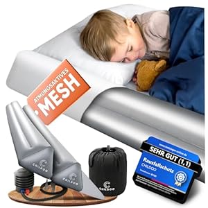Childoo CD Rausfallschutz Aufblasbares Bettgitter Doppelpack