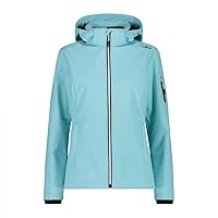 CMP Giacca In Softshell Da Donna Con Cappuccio Removibile, Acqua