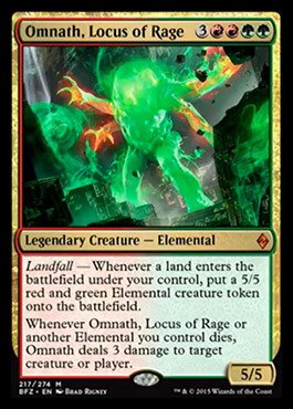 Amazon.co.jp: Magic: the Gathering - Omnath, Locus of Rage (217