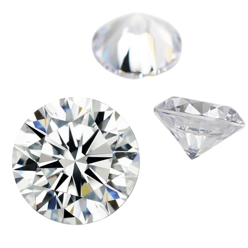 D Color VVS Moissanite Loose Stone - Round Brilliant Cut For Jewelry Making, Engagement Rings