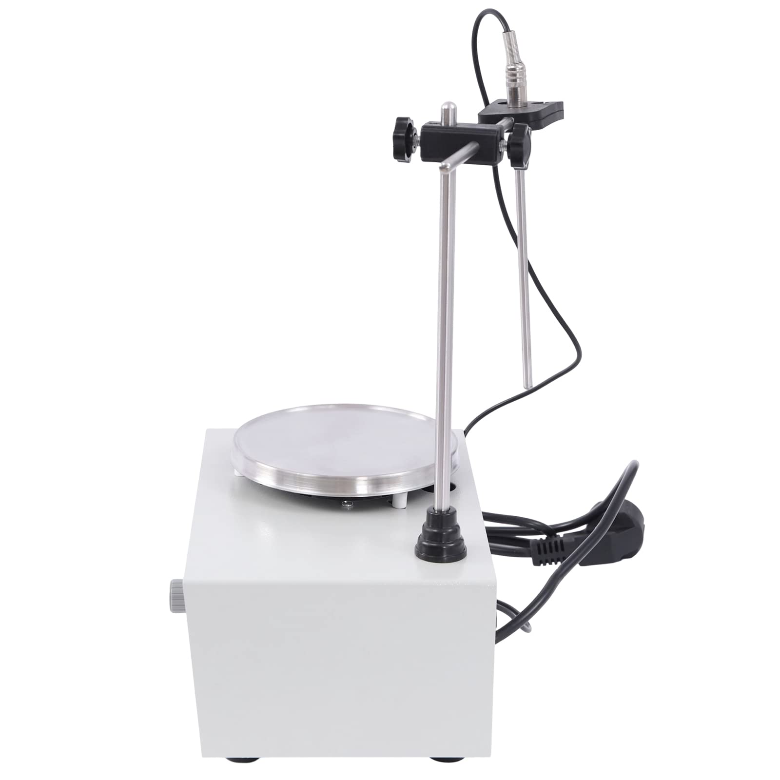 Agitador magnético con función de calefacción, 250 W, 0-2000 rpm, control digital de 0-99 °C, placa de acero inoxidable 304 para laboratorio
