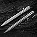 Cool Hand 5.2'' Bolt Action Pen, Titanium Alloy EDC Metal Pen, Ballpoint Ink Refillable, with a Refill, Gray