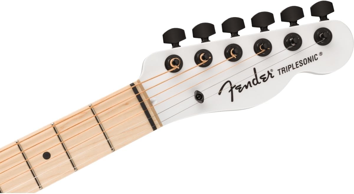 Fender Limited-edition Jack White Triplesonic Acoustasonic Telecaster - Blacktop Arctic White