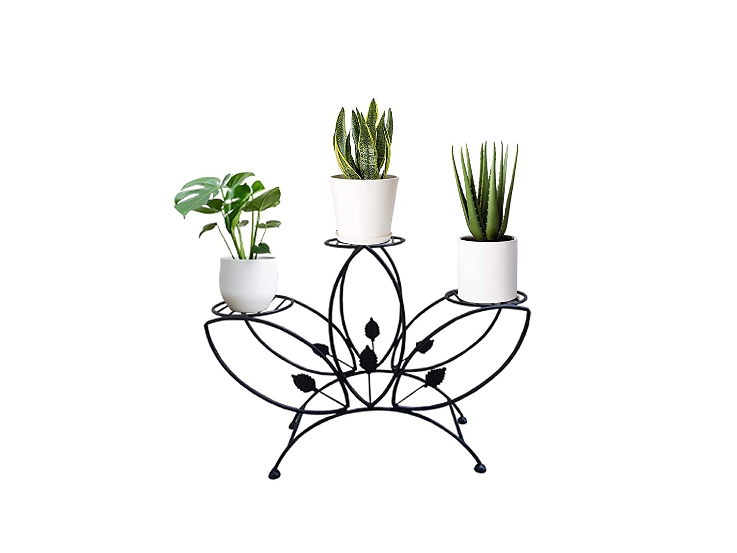 Ezzu Crafts 3 Tier Plant Stand,Flower Stand Wrought Iron Flower Stand, Floor-Standing Plant Flower Stand Indoor Living Room Balcony Decoration Display Stand, Color Black, Without Pot (B095X24G64) Amazon Price History, Amazon Price Tracker